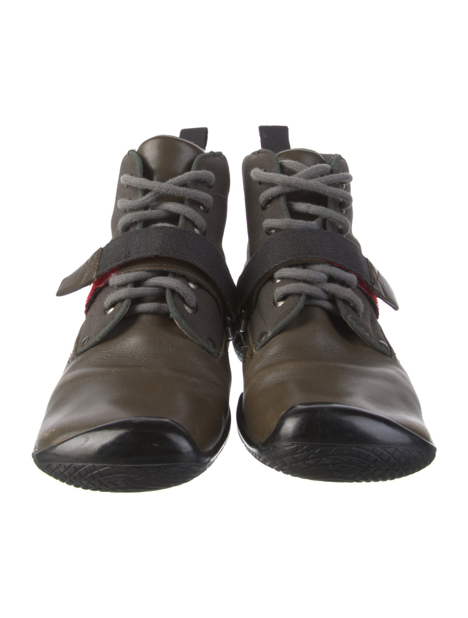 Prada Sport Late 1990's - Early 2000's Leather Loafer Sneakers
